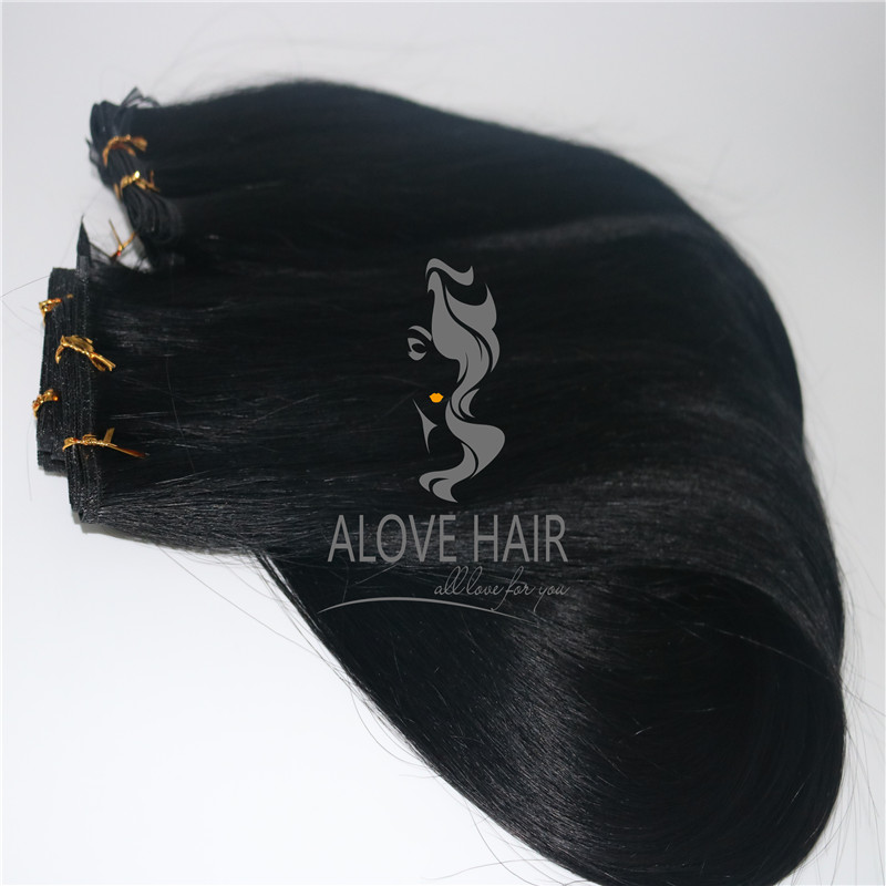 Supply cuticle intact hybrid hair for hybrid hair studio and hyrbid hair salon 